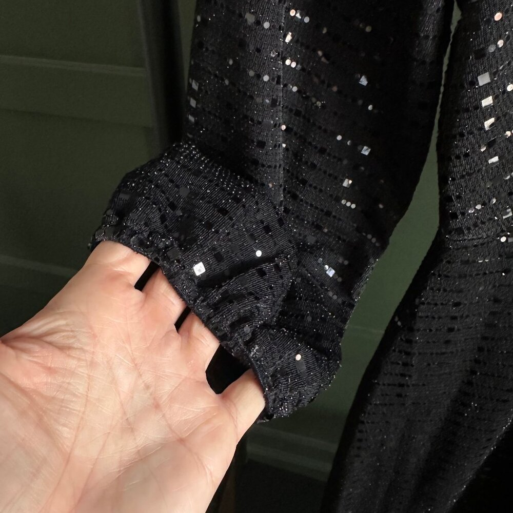 NWT Sequin long black formal dress - Picture 9 of 11